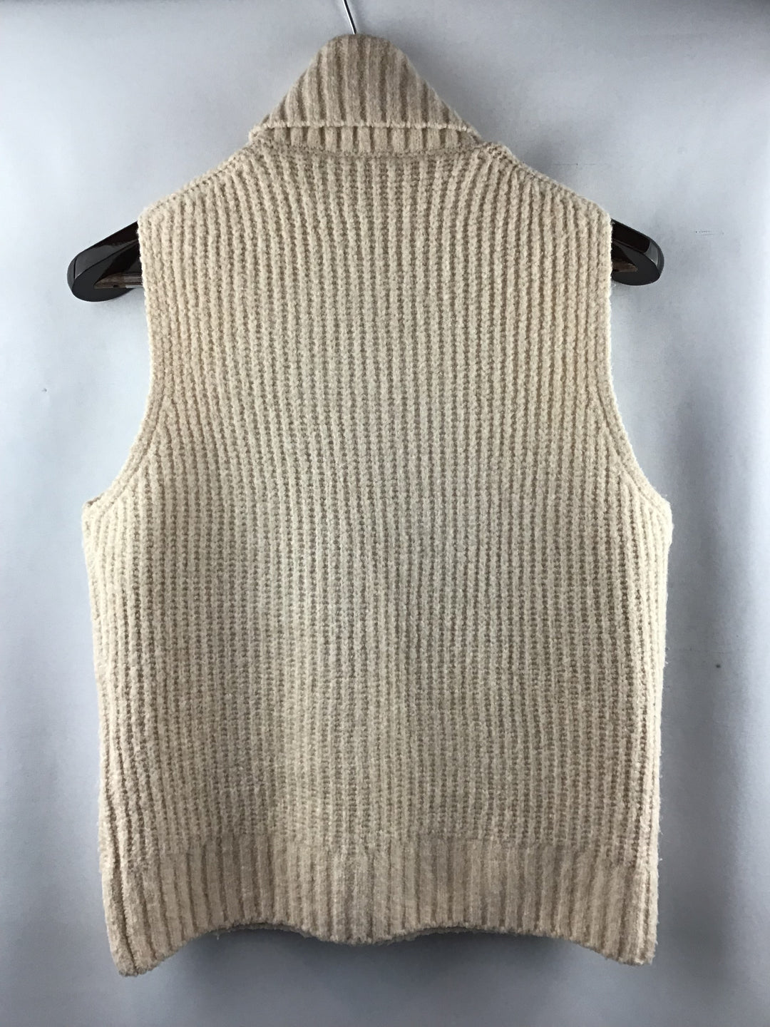 Women’s WAYF Sleeveless Cowl Neck Ribbed Sweater in Oatmeal Size S