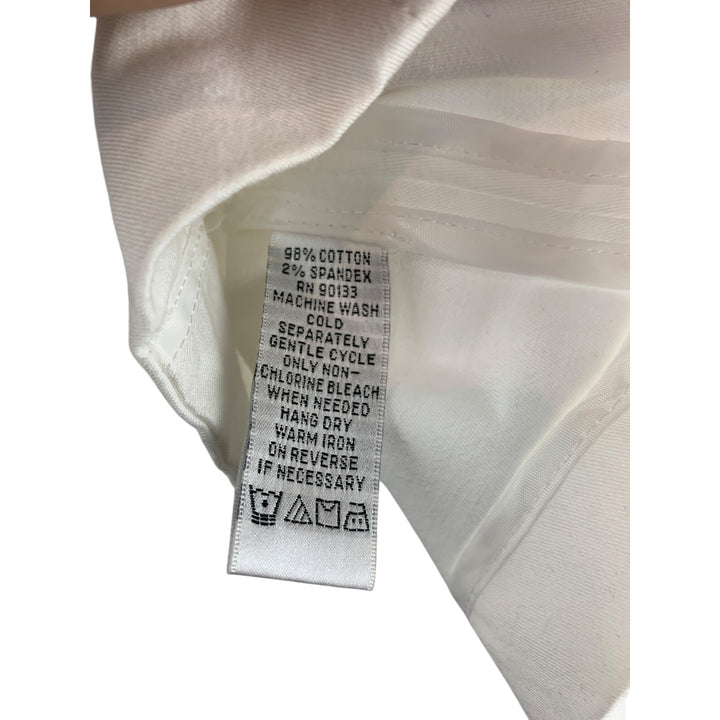 Joan Rivers Womens XS Blazer Jacket White With Taupe Cuffs Made In China