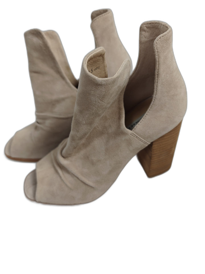 Women Kristin Cavallari Chinese Laundry Peep Toe Booties Beige Size 7