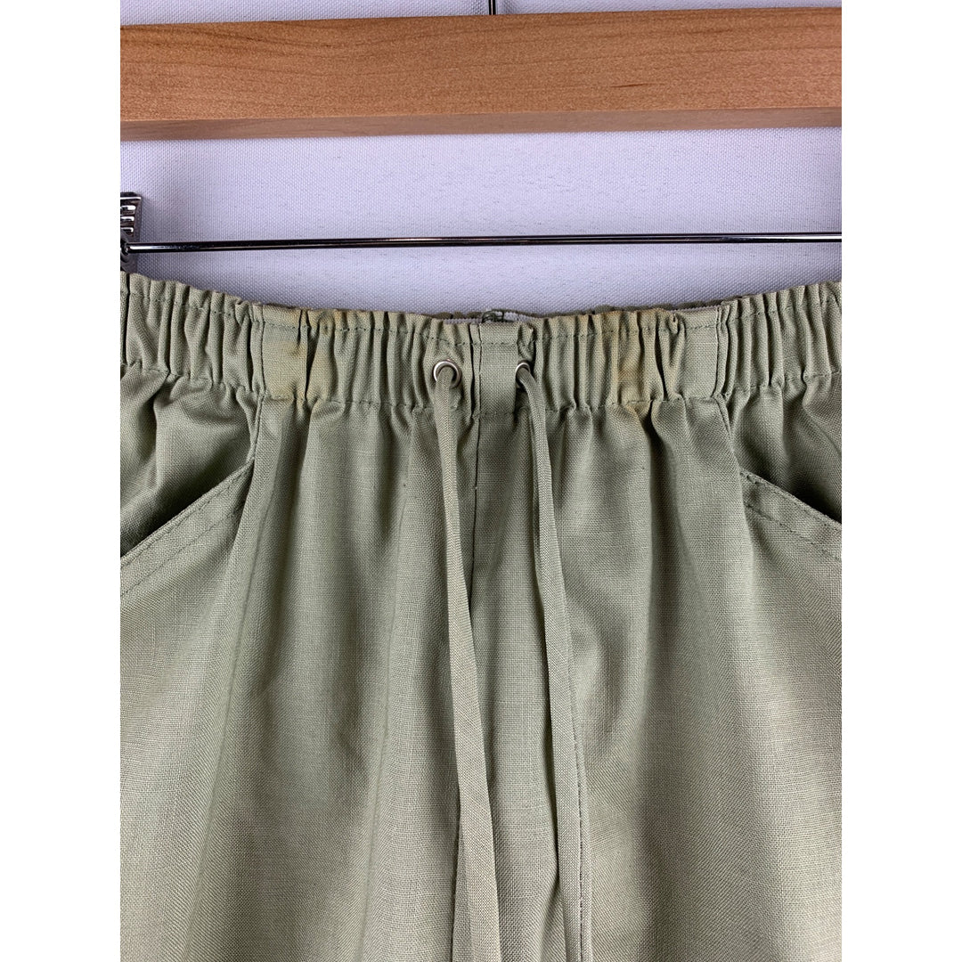 Fritzi II Green Cotton Shorts - Size Small