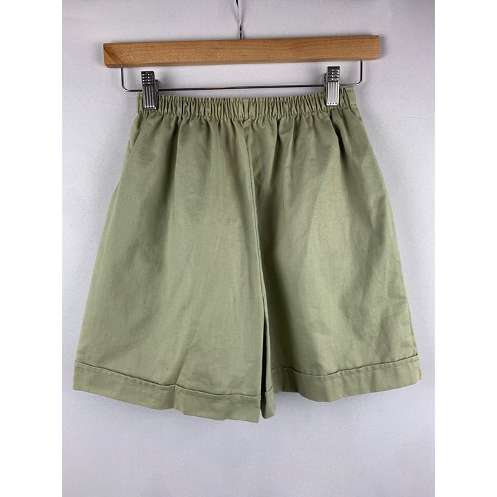Fritzi II Green Cotton Shorts - Size Small