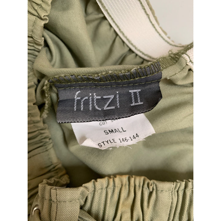 Fritzi II Green Cotton Shorts - Size Small
