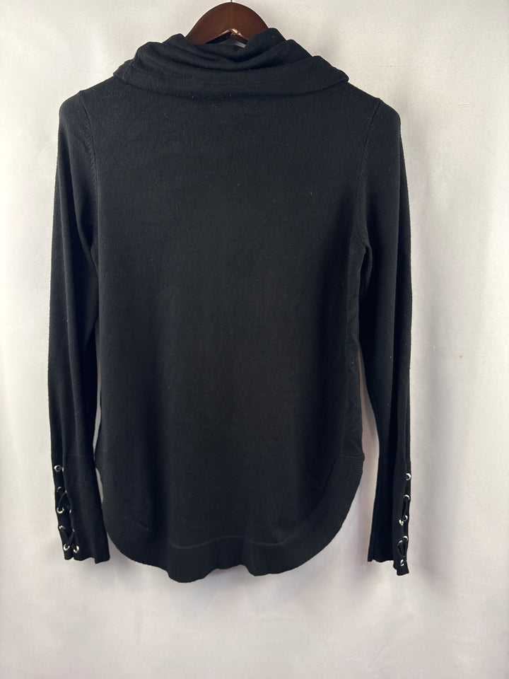 Women’s Lety &amp; Me Small Black Mockturtleneck Sweatshirt