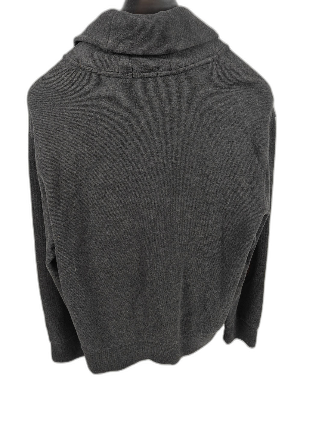 Men’s Polo Ralph Lauren Shawl Collar Pullover Sweater Gray Size XL