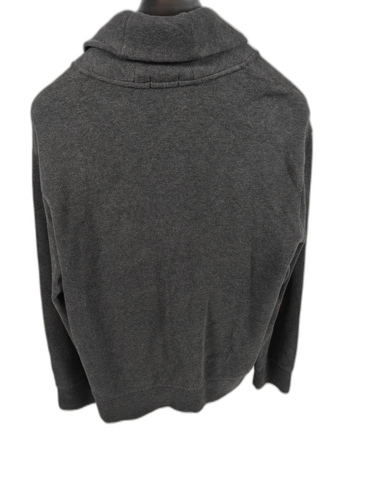 Men’s Polo Ralph Lauren Shawl Collar Pullover Sweater Gray Size XL
