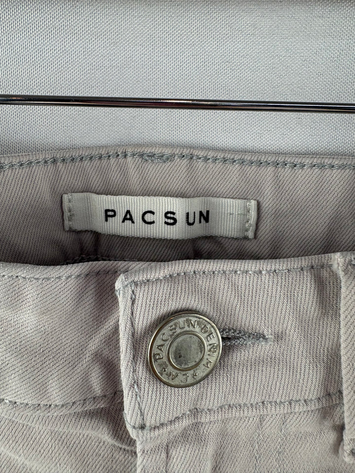 Women’s PacSun Size 30x32 Beige Distressed Skinny Jeans