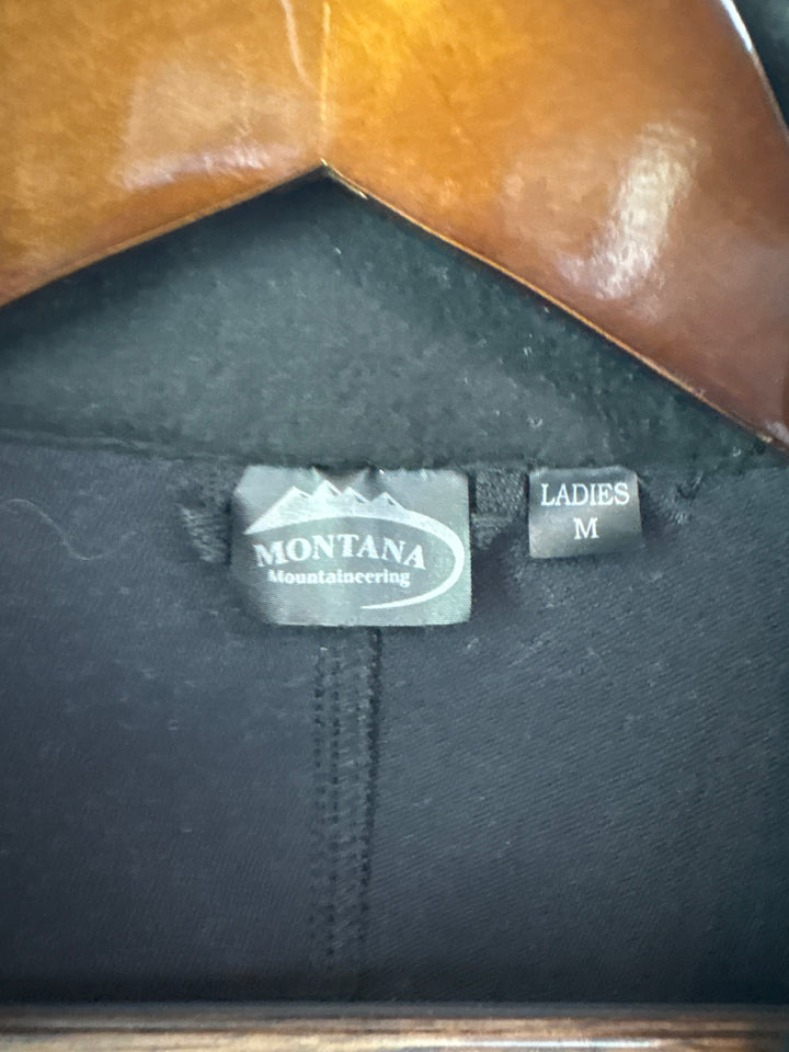 Women’s Montana Mountaineering Medium Black Half Zip Pullover