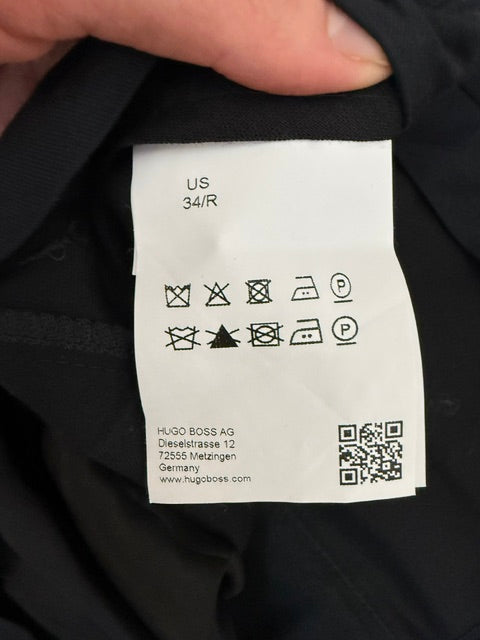 BOSS Dark Brown/Black Check Dress Slacks – Size 34R, Inseam 31.5