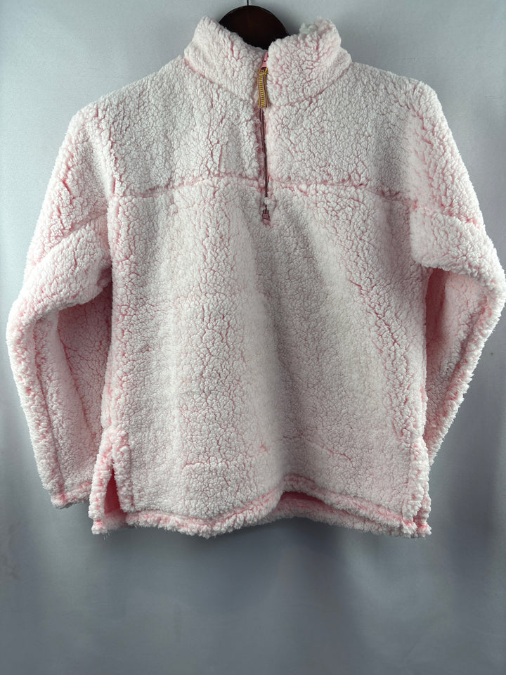 Women’s Blue Star Small Icy Pink Sherpa Pullover