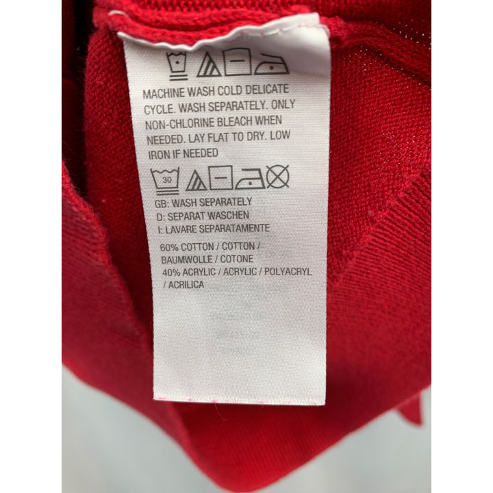 Belle By Kim Gravel Womens Red Sweater