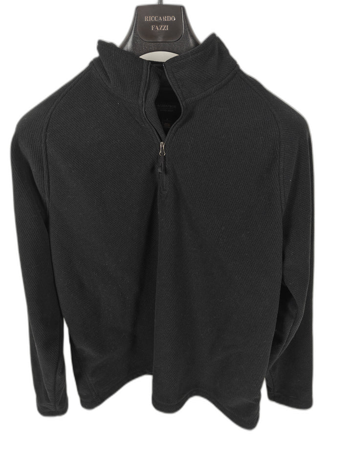 Mens Nordstrom Mens Shop Quarter Zip Pullover Black Large