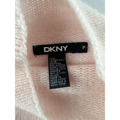 DKNY Womens Pink Wool Turtleneck Sweater P Size