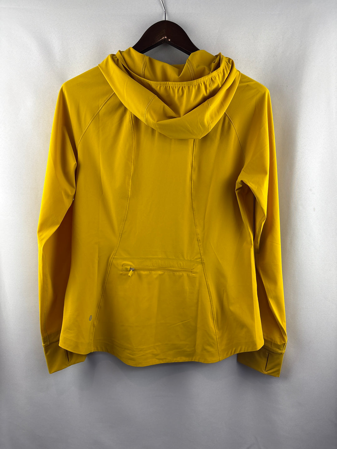 Women’s LuluLemon Size 12 Mustard Yellow Hooded Windbreaker