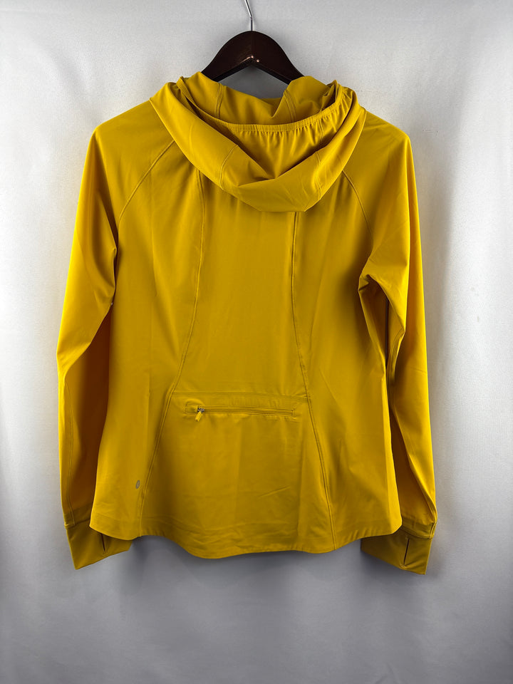 Women’s LuluLemon Size 12 Mustard Yellow Hooded Windbreaker