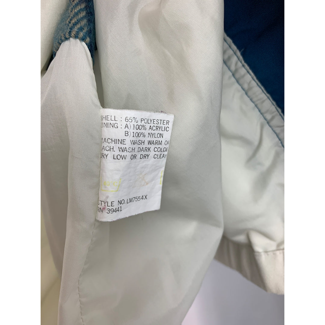 Pacific Trail Womens Vintage Beige & Blue Hooded Jacket S
