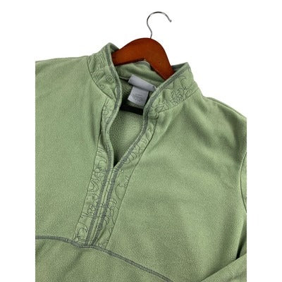 Free Country XL Green Fleece Pullover Long Sleeve