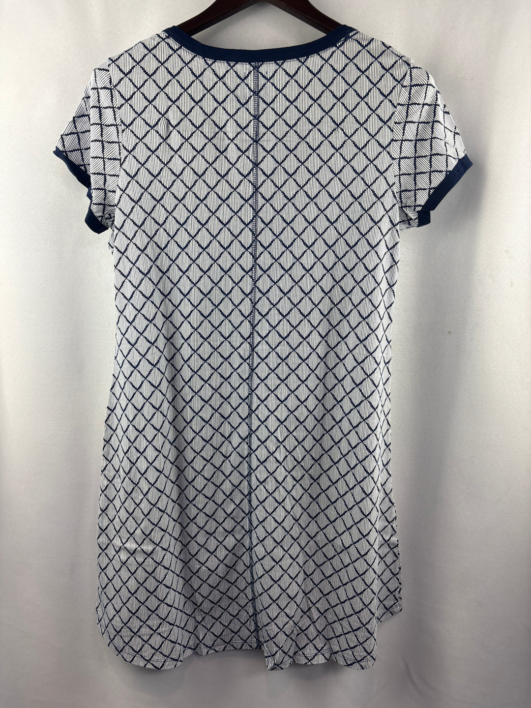 Women’s Jane and Bleecker Small Multicolored Patterned Henley NightGowns