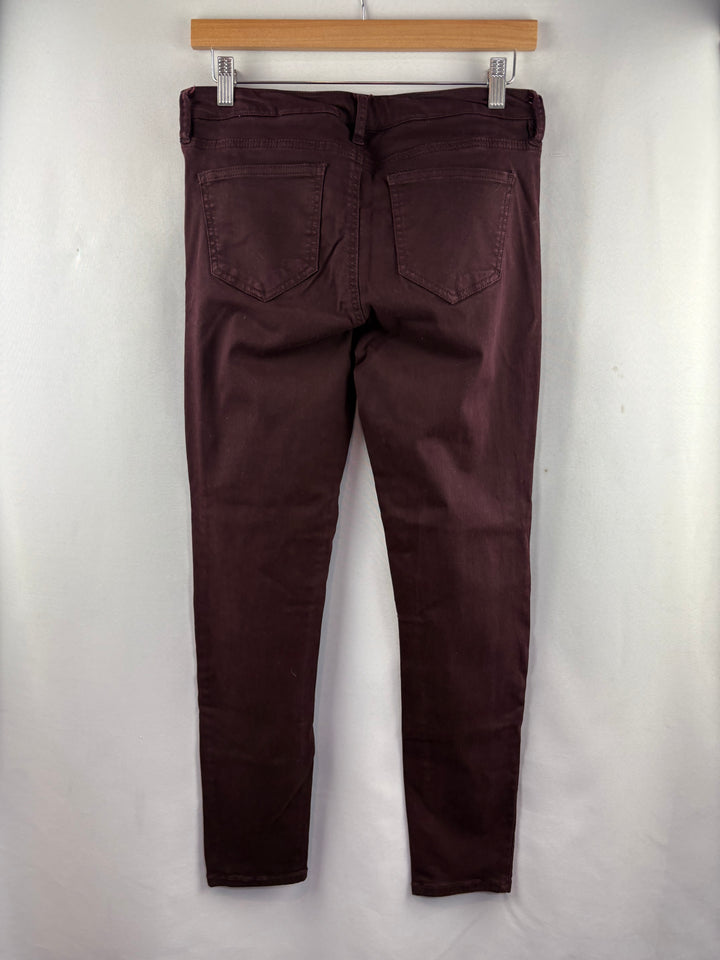 Women’s Buffalo David Bitton Size 4/27 Burgundy Skinny Jeans