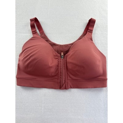Women’s Old Navy Terracotta Active Zip up Bra Sz 34C