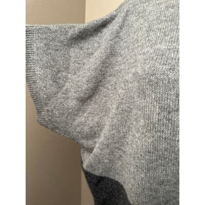Women's Riviera Cashmere Gray/Gray Short Sleeve Sweater SZ SM