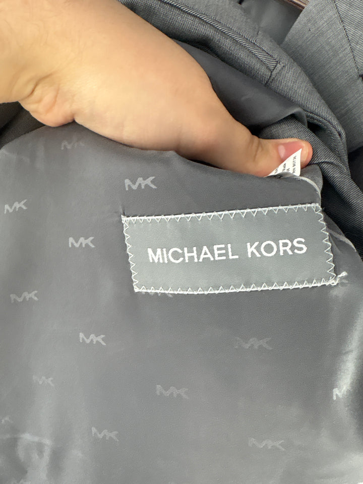 Men’s Michael Kors Size 46 Light Gray Suit Jacket