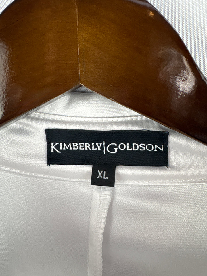 Women’s Kimberly Goldson XL White Button Up Dress