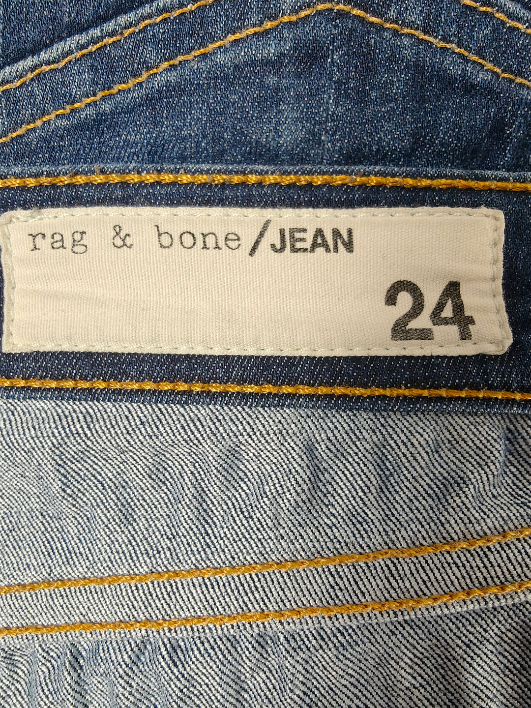 Womens Rag &amp; Bone Skinny Jeans Blue Size 24
