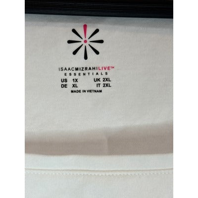 Isaac Mizrahi Live Essentials Womens White Cotton Tank Top XL