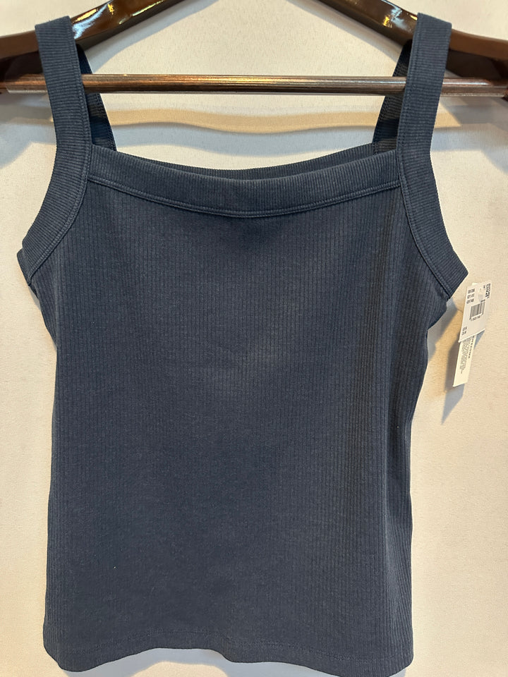 Women’s American Eagle Dark Blue Ribbed Tank Top Size M