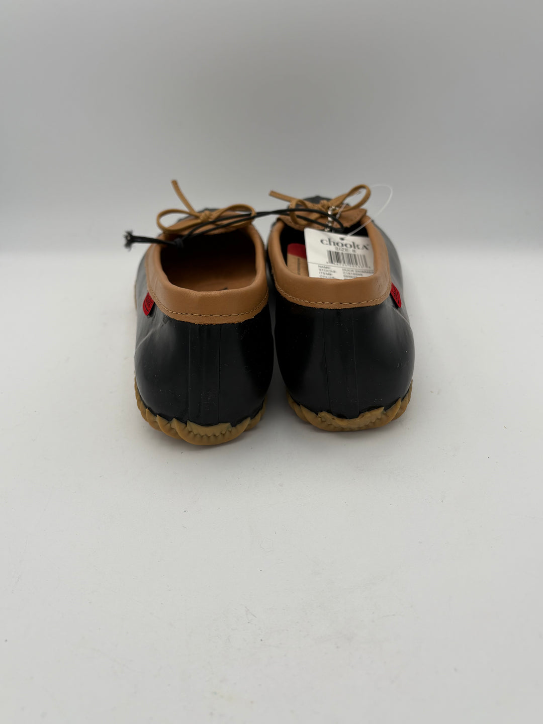 Women’s Chooka Size 8 Black & Brown Bow Ballet Flats