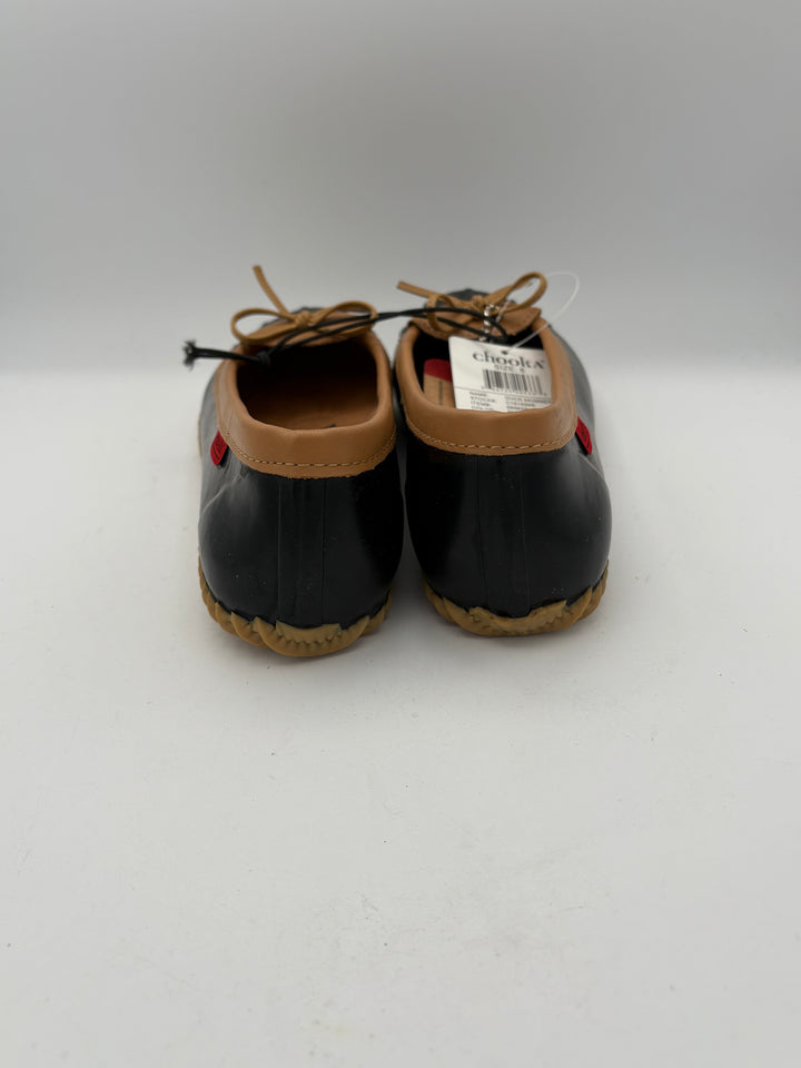 Women’s Chooka Size 8 Black & Brown Bow Ballet Flats