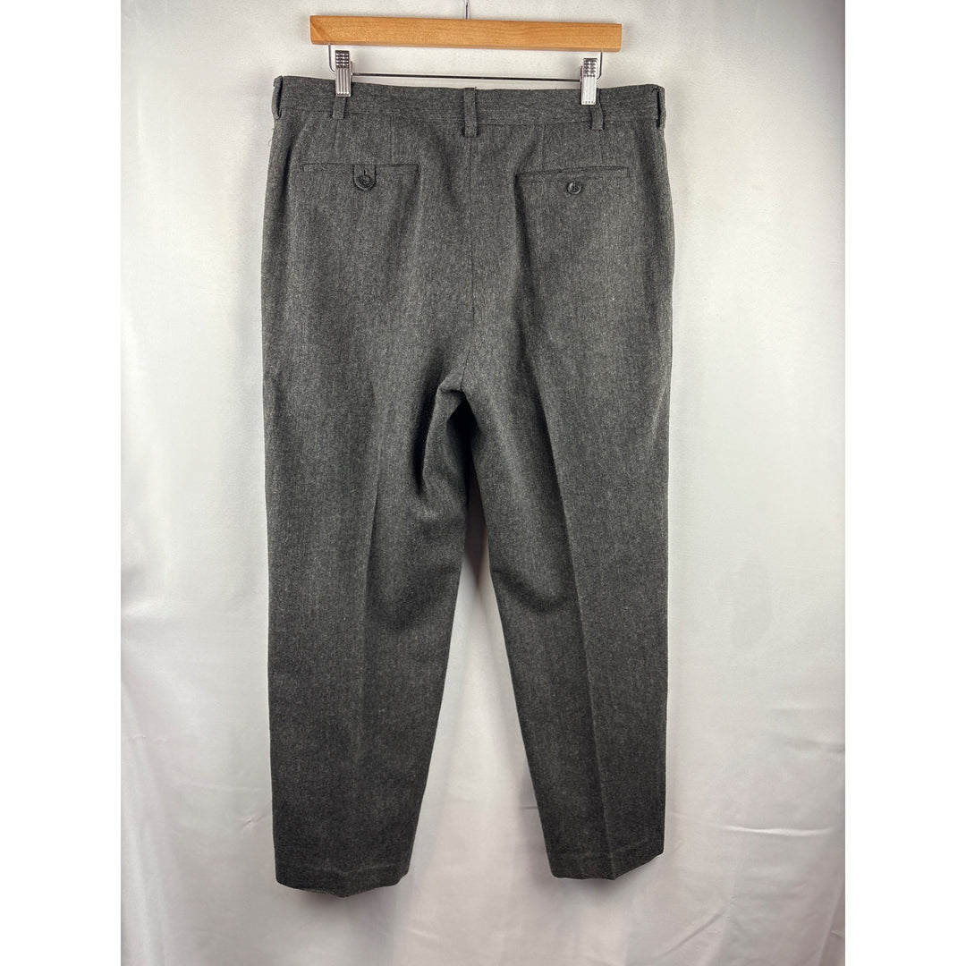 Claiborne Mens Gray Wool-Blend Trousers Size 36/30