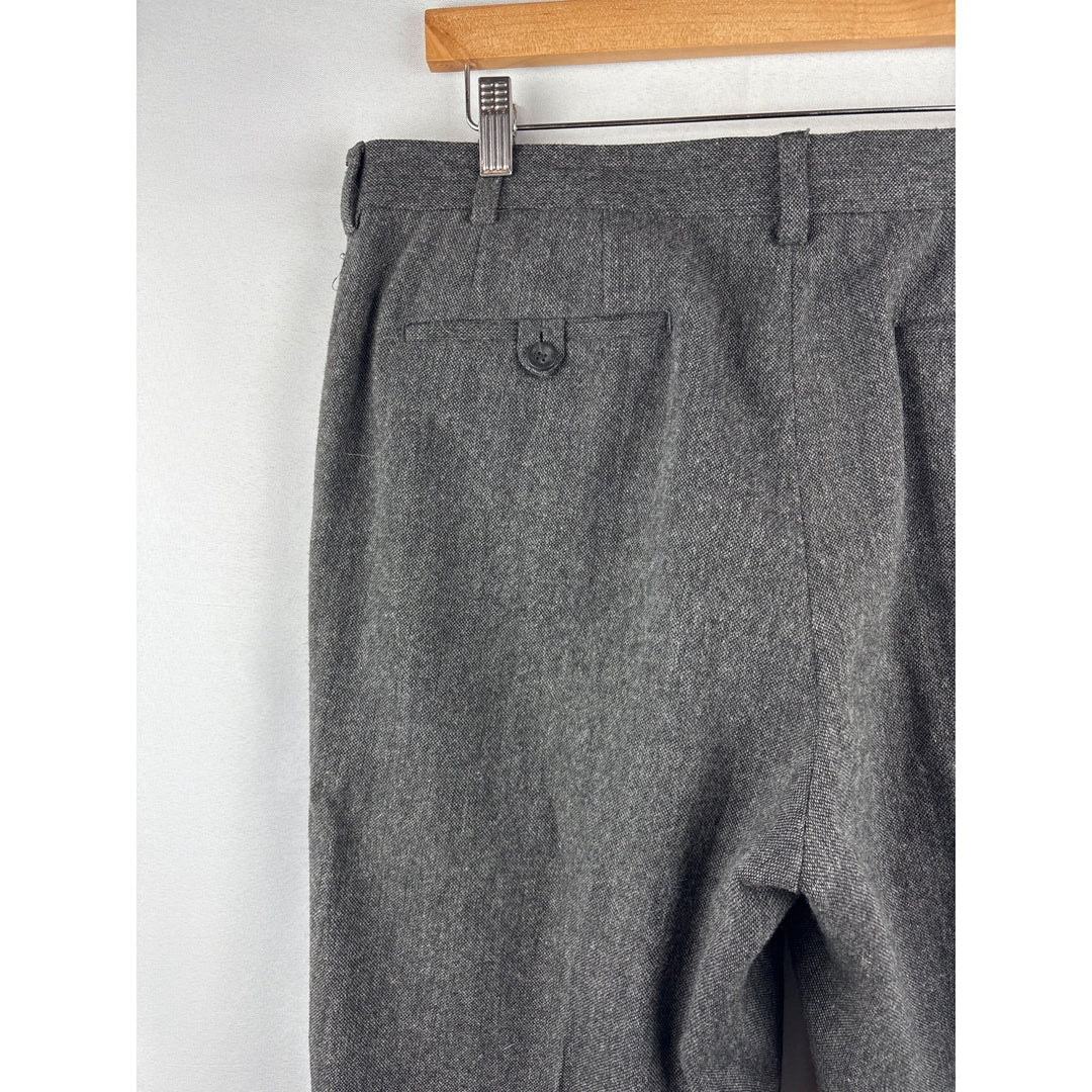 Claiborne Mens Gray Wool-Blend Trousers Size 36/30