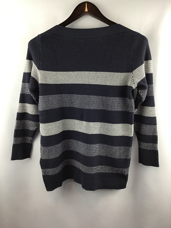 Women’s Market &amp; Spruce Navy Striped Knit Sweater Size S