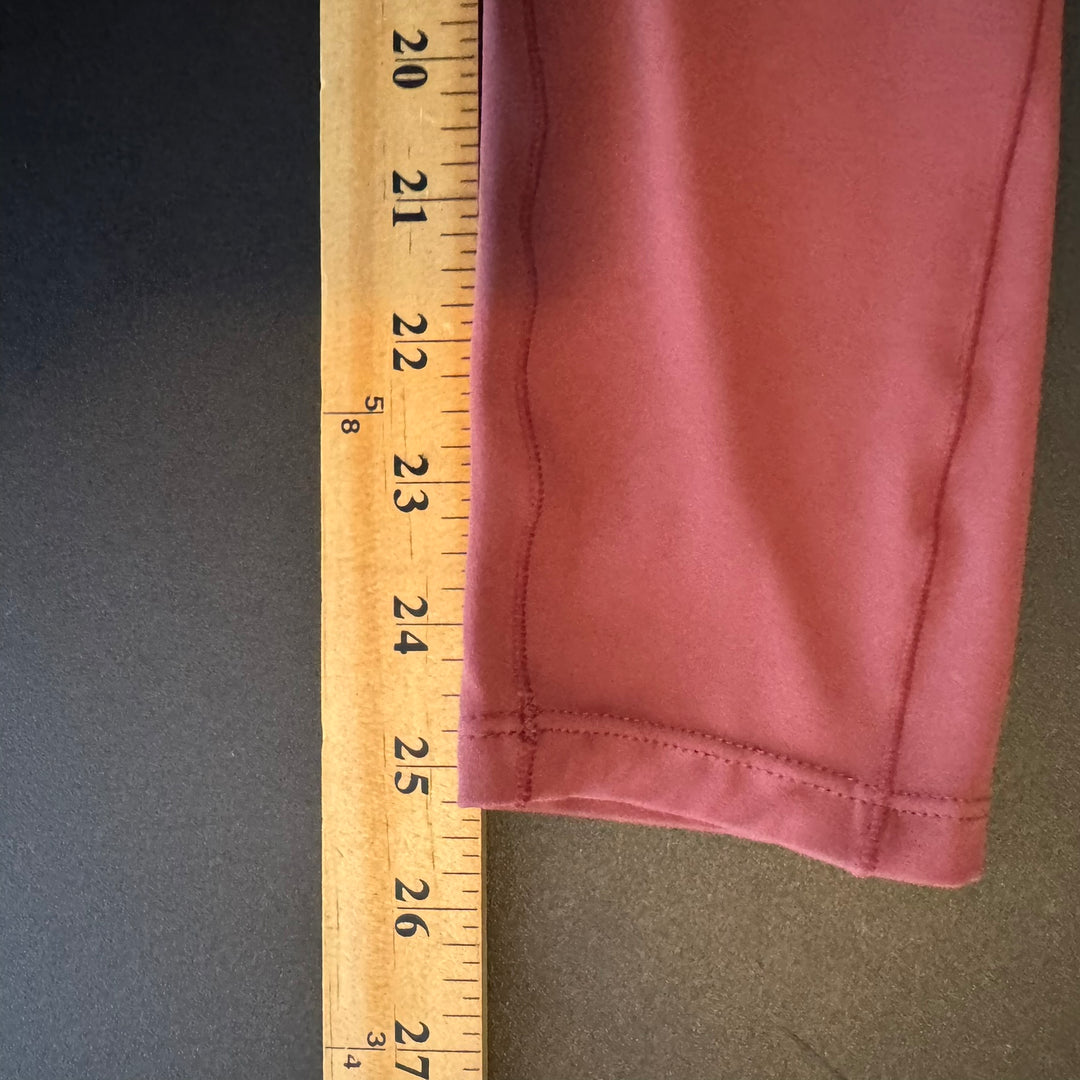 NWT Women's Halara Burgundy Colored 7/8 Length Athletic Leggings, Size Small