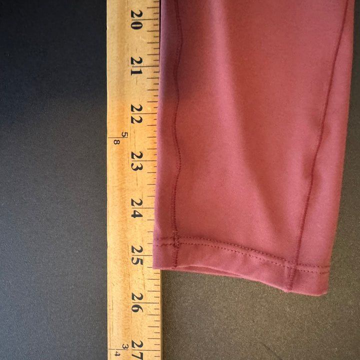 NWT Women's Halara Burgundy Colored 7/8 Length Athletic Leggings, Size Small