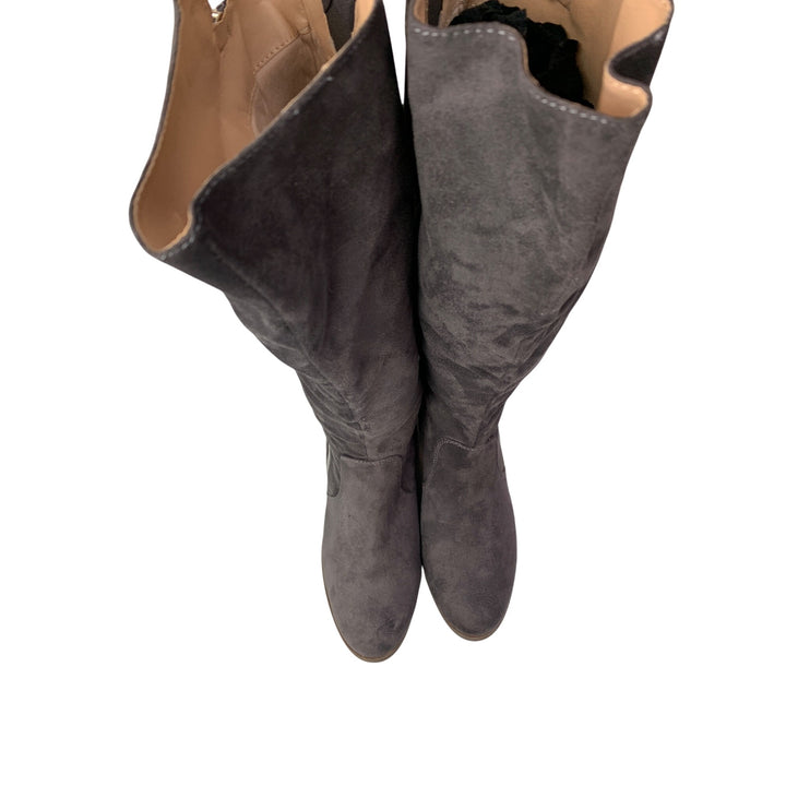 Women’s JG Brown Gray Low Heel Knee High Boot Size 10