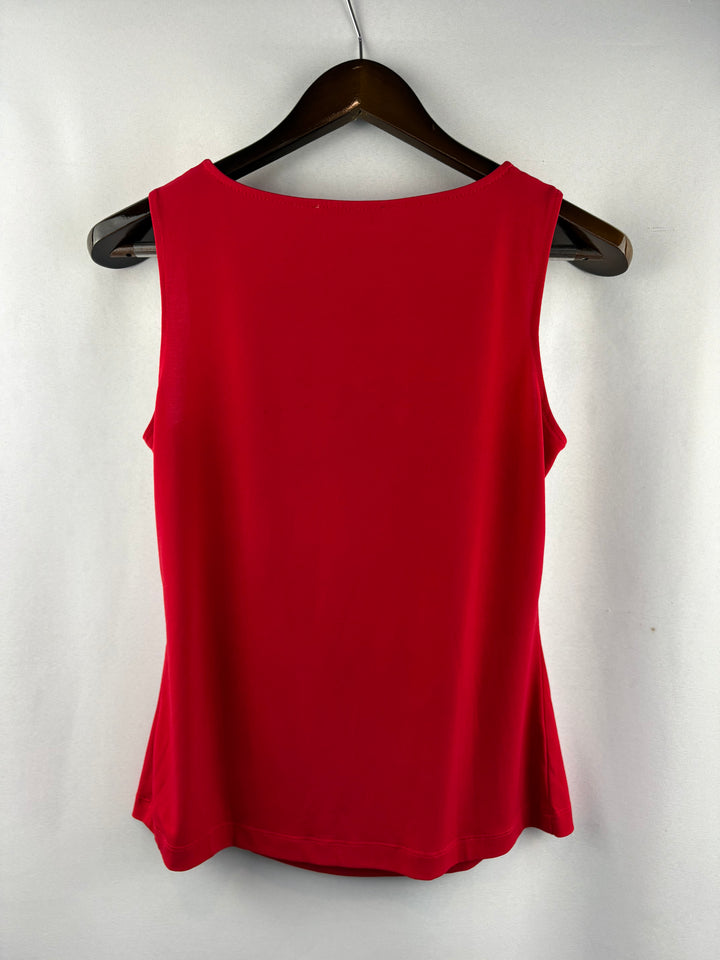 Women’s Calvin Klein Medium Bright Red Sleeveless Blouse