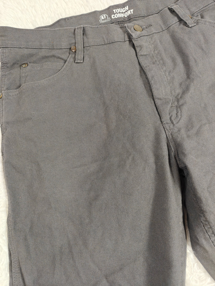 Mens Wrangler Tough Comfort Pants Gray Size 36x32
