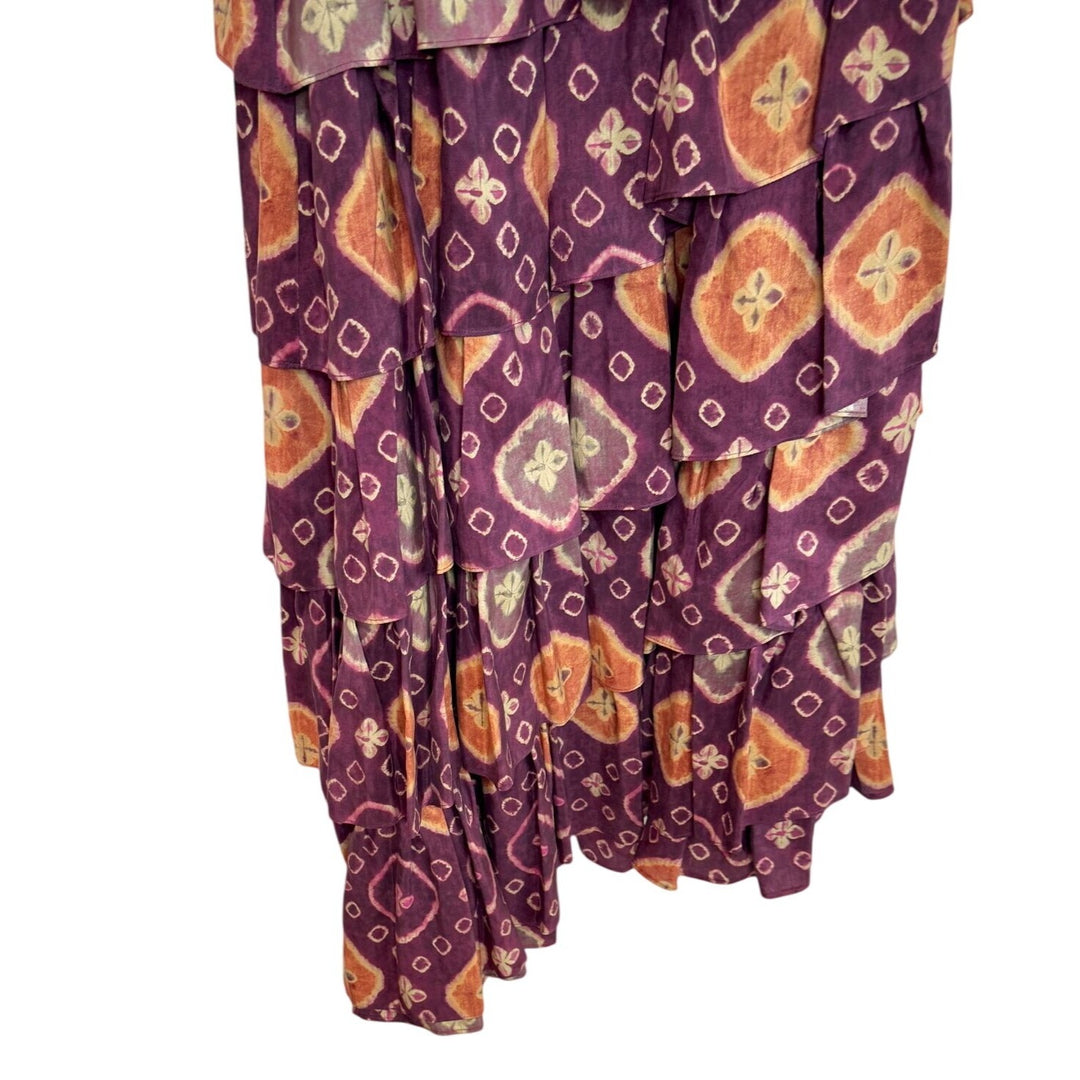 NEW Ulla Johnson Viola Printed Ruffled Midi Dress NWOT - Size 0