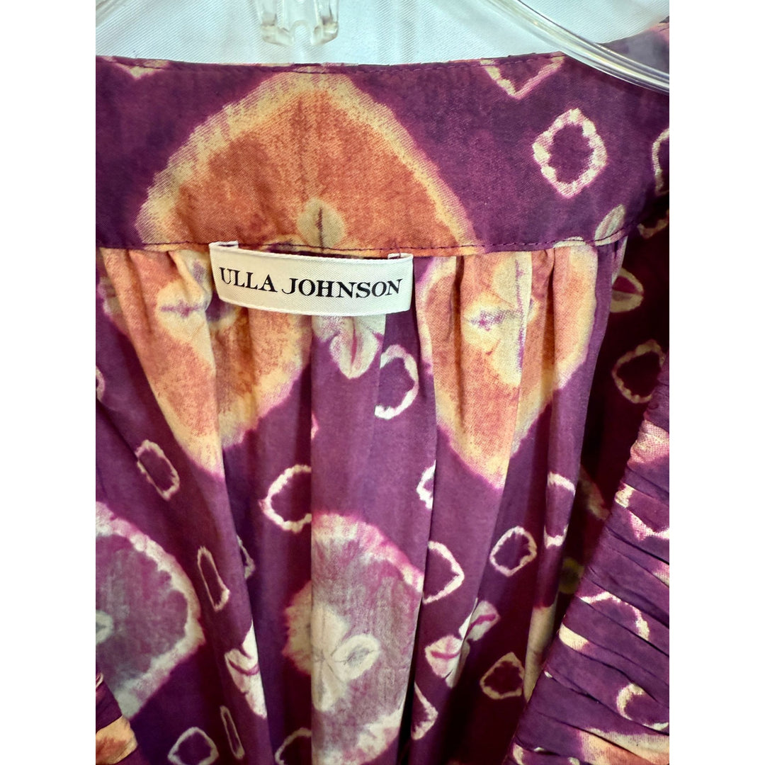 NEW Ulla Johnson Viola Printed Ruffled Midi Dress NWOT - Size 0