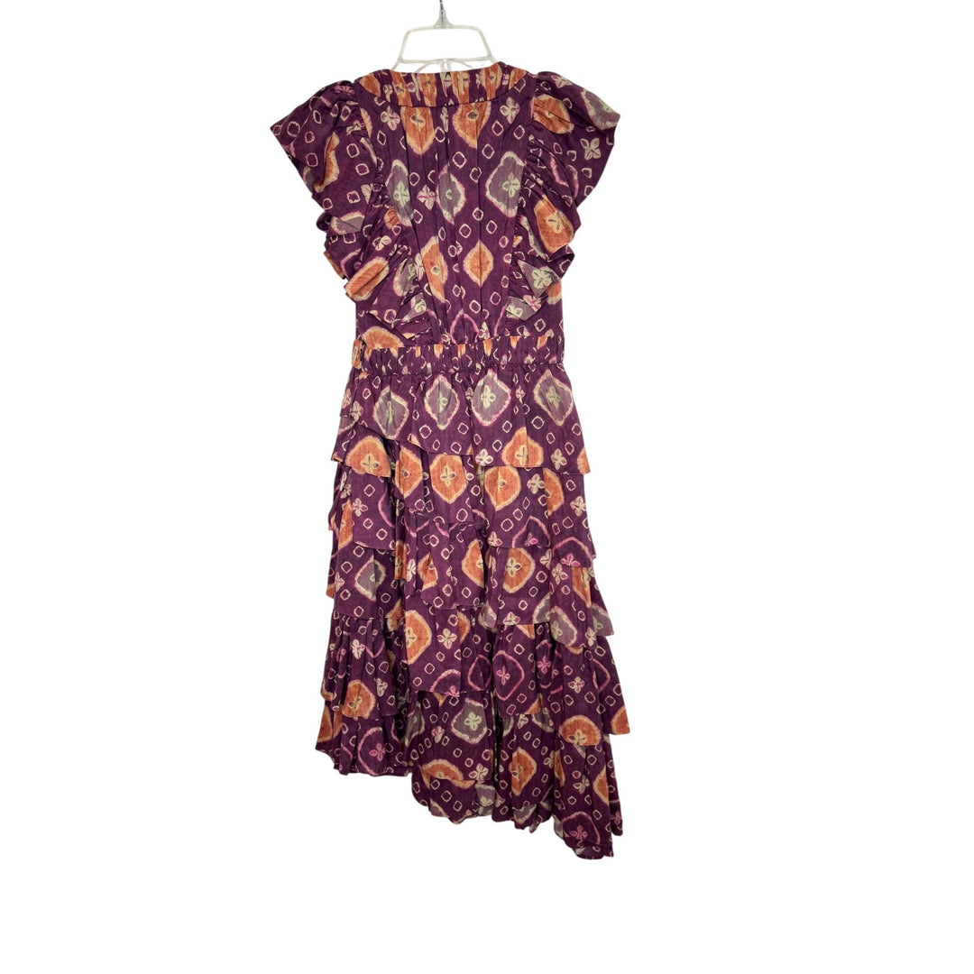NEW Ulla Johnson Viola Printed Ruffled Midi Dress NWOT - Size 0