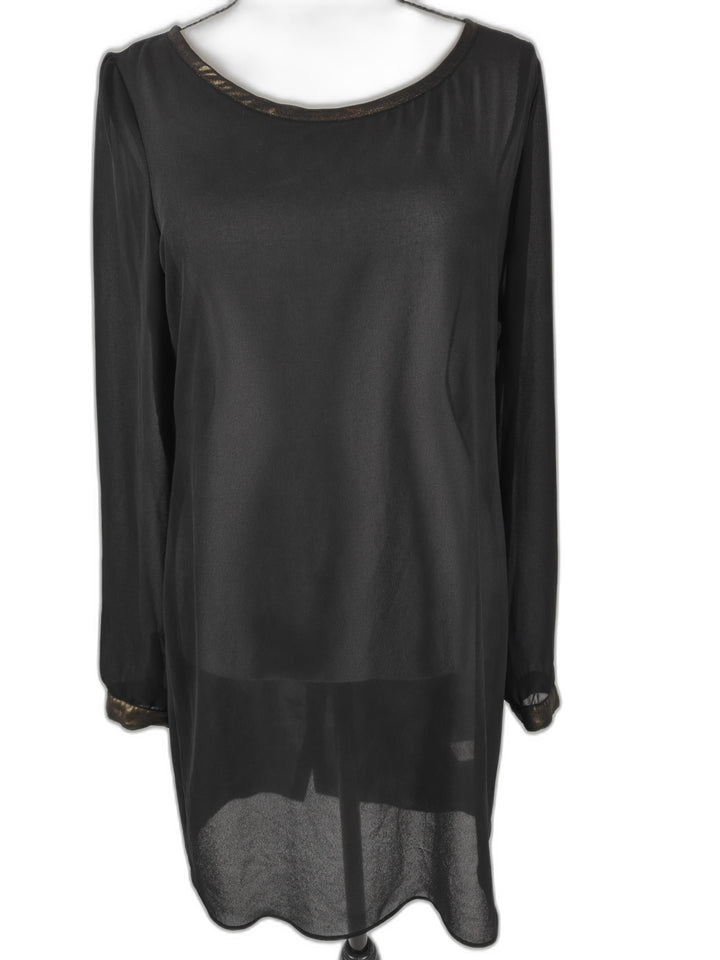 Women’s Olive &amp; Oak Tunic Blouse Black Small