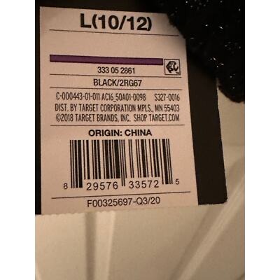 Art Class Girls Black Peplum Long Sleeve Top Size L (10/12) Textured Design