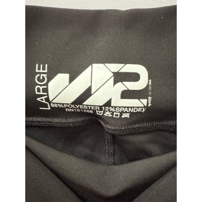 Women’s Anne Klein 2 AK2 Black Work Out Yoga Pants Leggings Ankle Sz L
