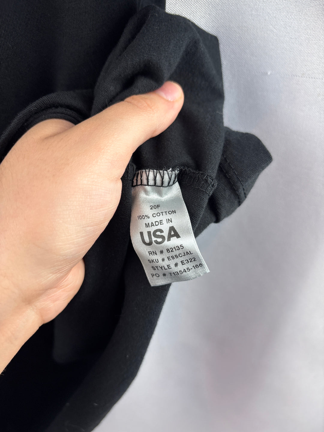 Women’s Fresh Produce Size 2X Black V-Neck T-Shirt