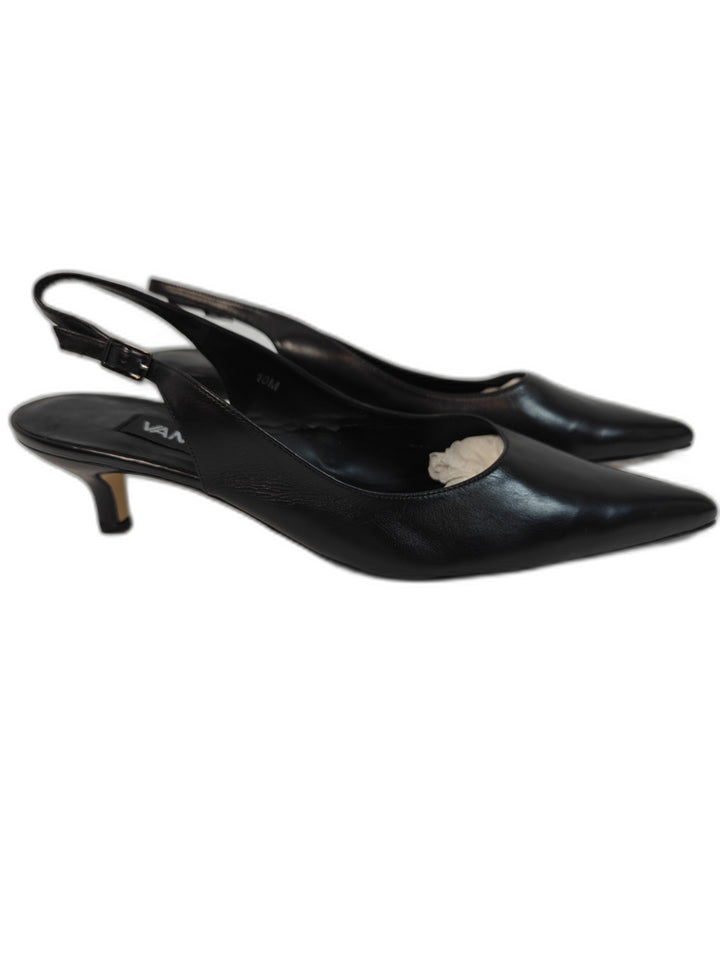 Women Van Eli Slingback Pumps Black Size 10M