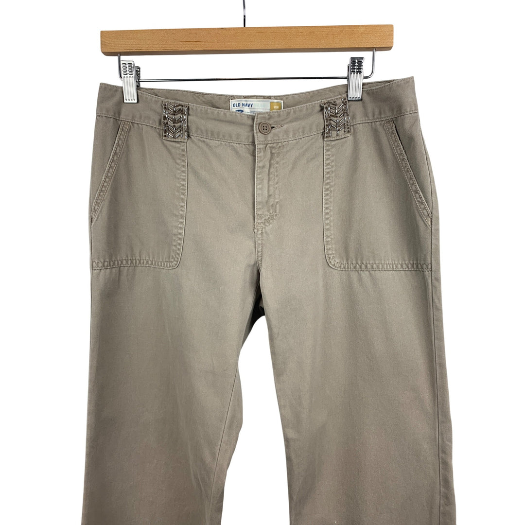 Old Navy Womens Low Waist Khaki Pants Size 4