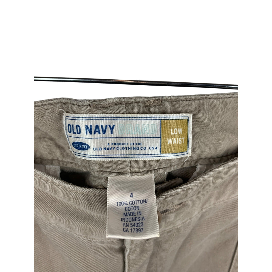 Old Navy Womens Low Waist Khaki Pants Size 4