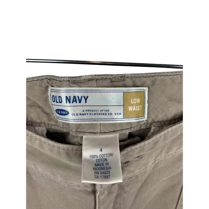 Old Navy Womens Low Waist Khaki Pants Size 4